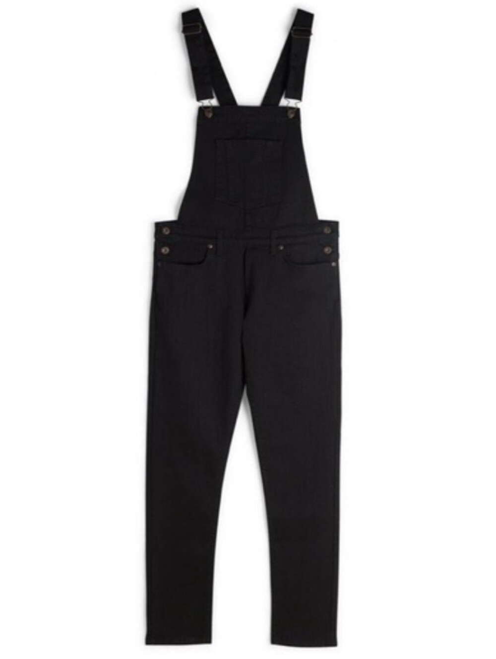 Naked & Famous Luxury Black Stretch Japanese Denim Utility Overalls (Size S)